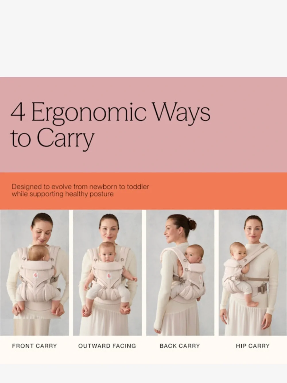Ergobaby Omni 360 Carrier- linen pearl grey - NWT